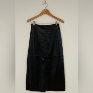 Topshop maxi skirt in rich faux leather